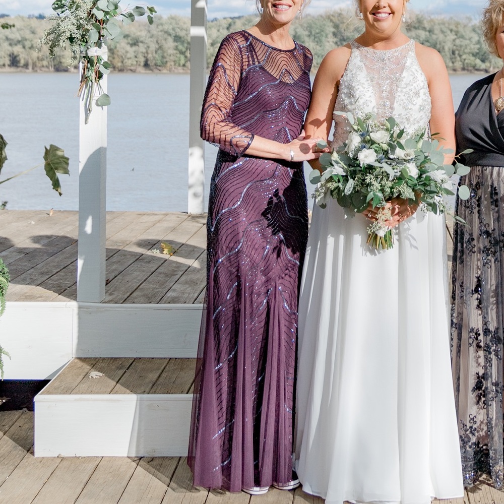 Purple beaded dress